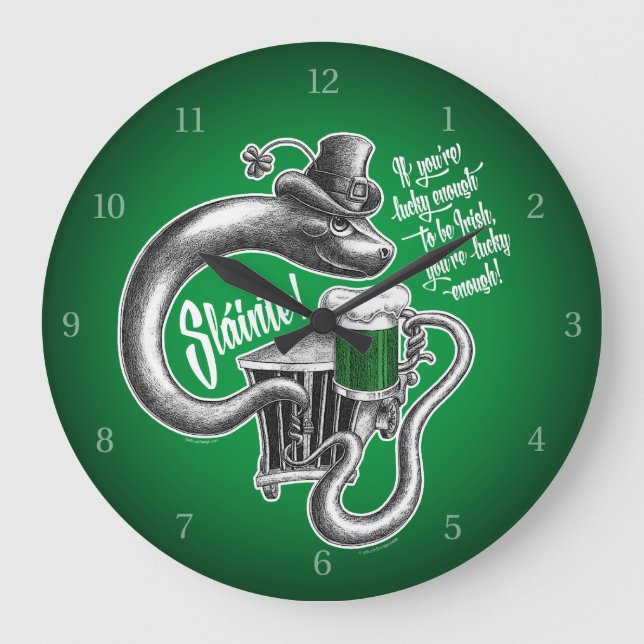 Horloge grande toast irlandais (Recto)