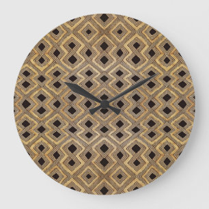 Horloge grande tribale africaine BaKuba