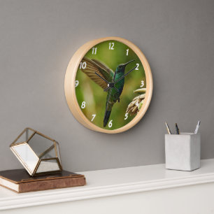 Horloge Green Violet Ear Wall