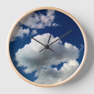 Horloge Gros nuages doux