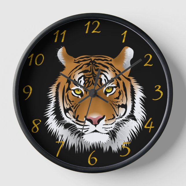 Horloge Grotte d'homme avec tigre (Recto)