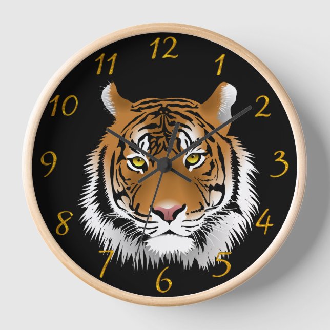 Horloge Grotte d'homme avec tigre (Recto)