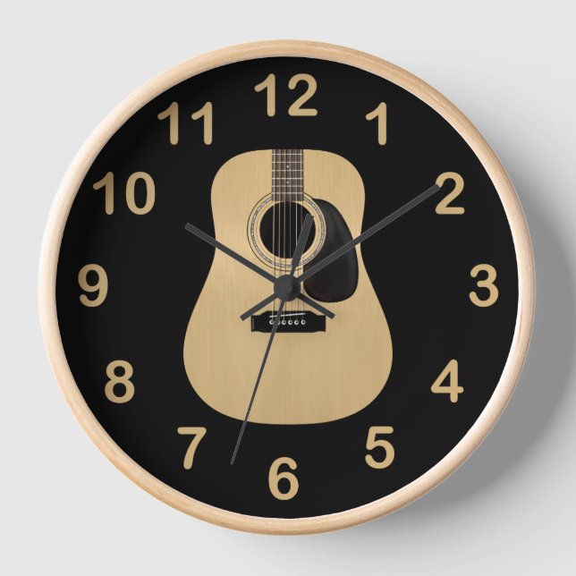 Horloge Guitare acoustique (Recto)