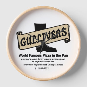 Horloge Gullivers Pizza & Restaurant, Chicago, Illinois