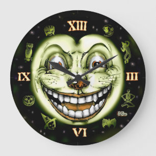 Horloge Halloween du chat noir 13