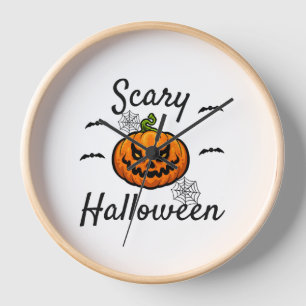 Horloge Halloween effrayant