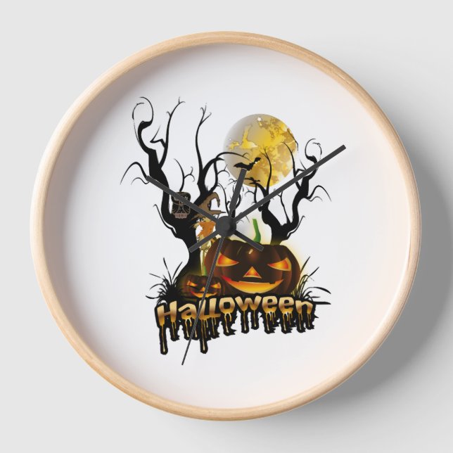 Horloge Halloween funny pompine (Recto)