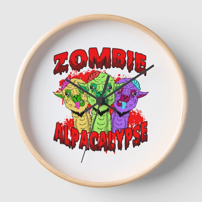 Horloge Halloween Llama Alpaca Funny Lama Glama Cool Cadea (Recto)