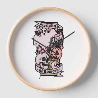 Horloge Halloween tous les jours