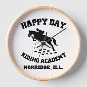 Horloge Happy Day Stables, Académie d'équitation, Norridge