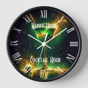Horloge Heure de la fête de Neon tendance personnalisée