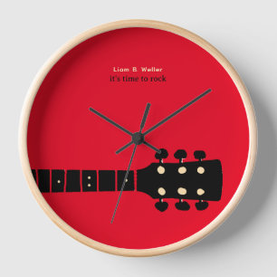 Horloge Heure de la guitare de Rock I