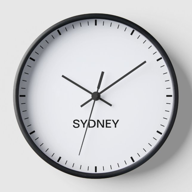 Horloge Heure de Sydney Australie Heure de l'horloge (Recto)