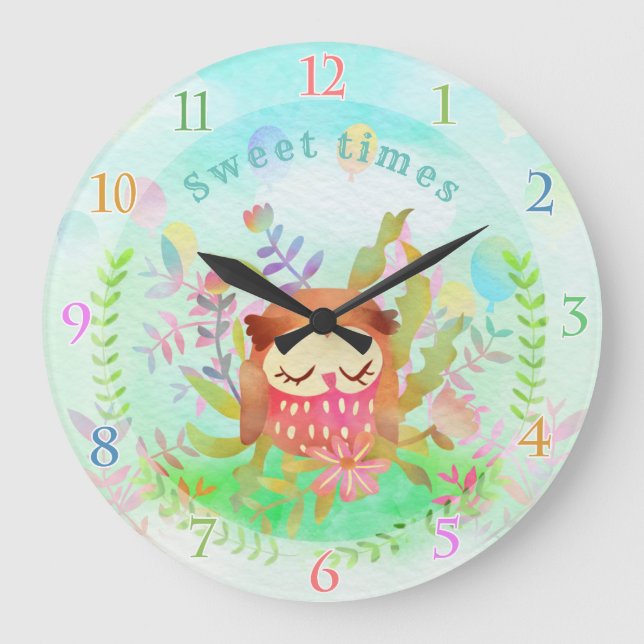 Horloge Hibou Mignon (Recto)