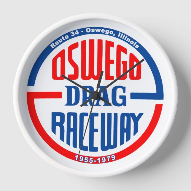 Horloge Hippodrome Oswego Drag sur la Route 34 - Oswego, I (Recto)