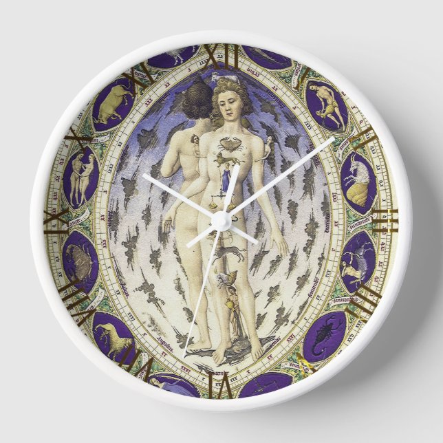 Horloge Homme anatomique Zodiaque (Recto)