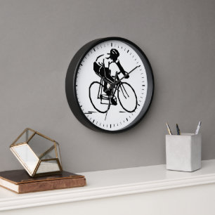 Horloge Homme Silhouette Faire du vélo
