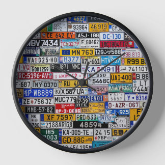 Horloge Horaire de la plaque de licence