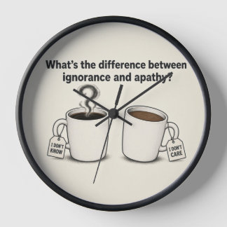 Horloge Ignorance et Apathie