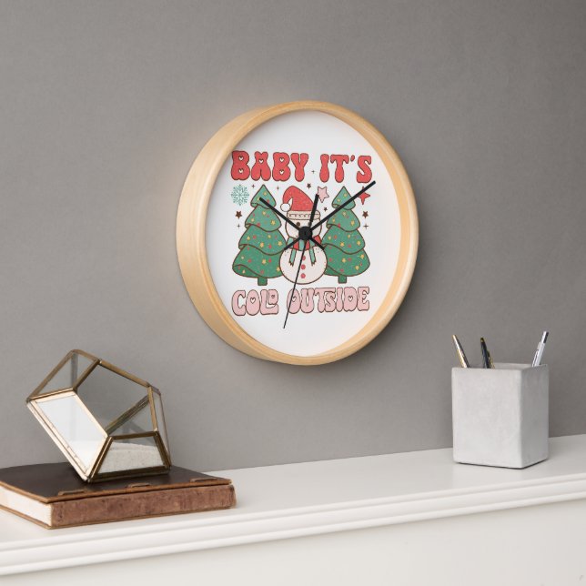 Horloge Il fait froid dehors (Bureau)