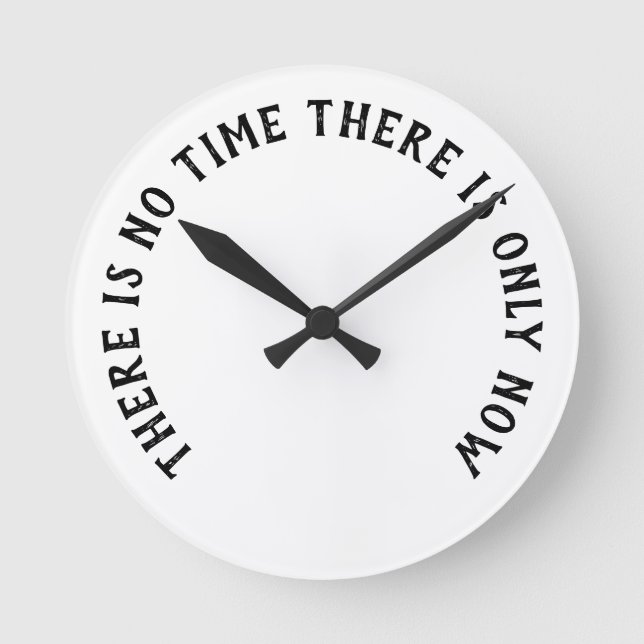 Horloge - Il n'y a que MAINTENANT (Recto)