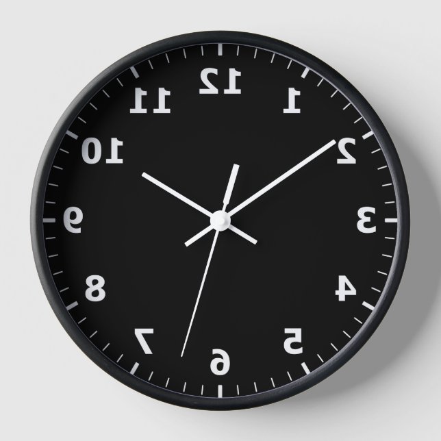 Horloge image miroir - Horloge de salle de bain no (Recto)