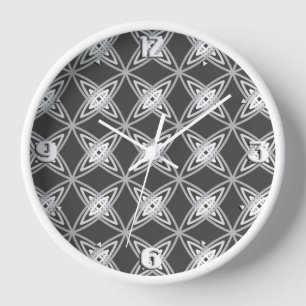 Horloge Impression atomique moderne du milieu du siècle -