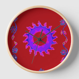 Horloge Indian Motif Mendi Art