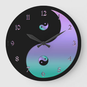 Horloge Iridescendante Yin Yang