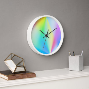 Horloge Iridescente, à l'arc-en-ciel, rêveuse - pour les r