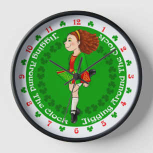 Horloge Irish Dancer's, Irish Dancing Clock