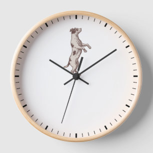 Horloge Jack Russell Équilibrage à l'horloge Mains Chien H