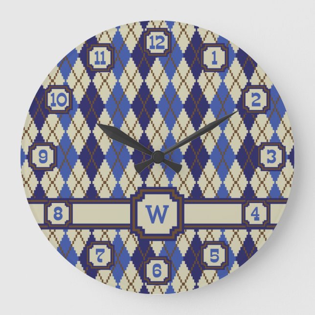 Horloge Jacquard Scone Blueberry (Recto)