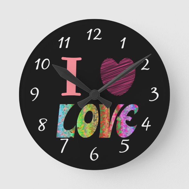 Horloge J'Aime Le Coeur (Recto)