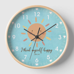 Horloge Je Pense Que Je Suis Heureux BIble Verse
