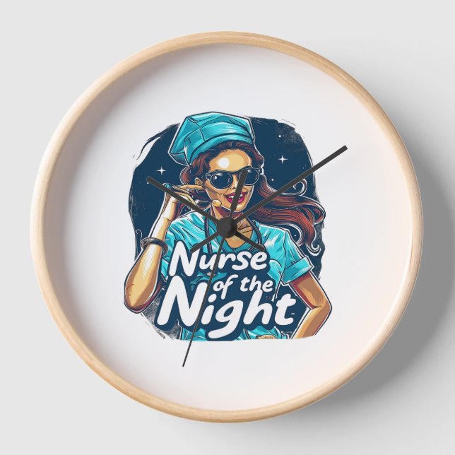 Horloge Je suis ici pour les Boos (Recto)