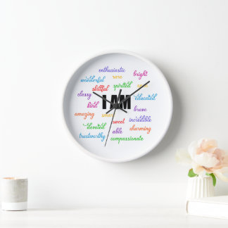 Horloge Je Suis Inspiré, Positif, Religieux, Chrétien