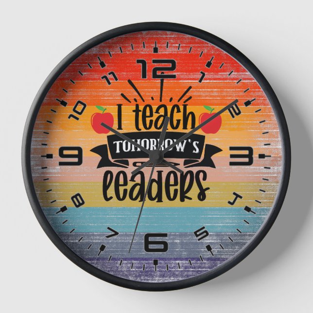Horloge J'Enseigne Les Leaders De Demain (Recto)