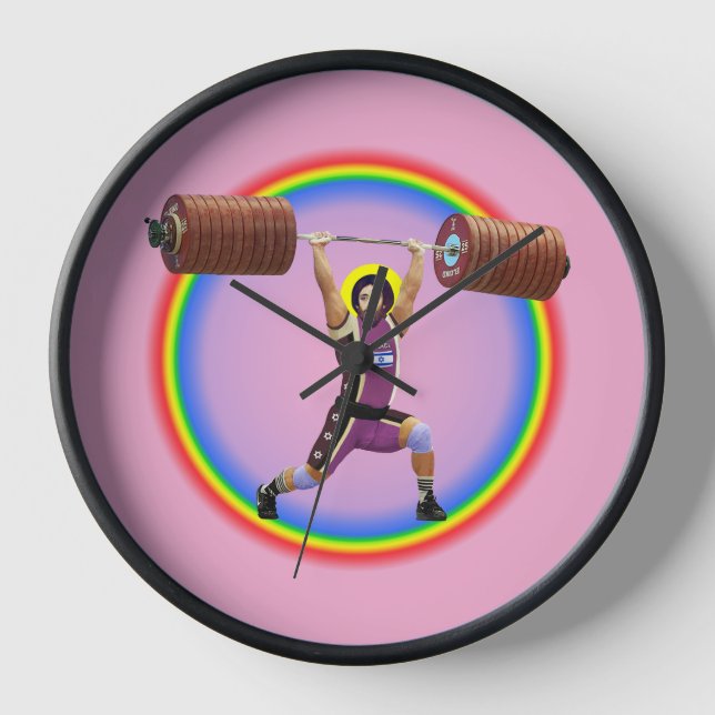 Horloge Jésus Christ faisant le Propre et le Jerk (Recto)