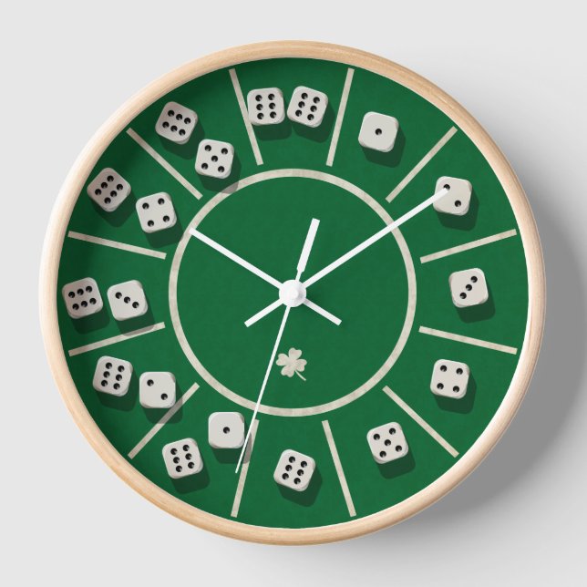 Horloge Jeu de dés de table (Recto)