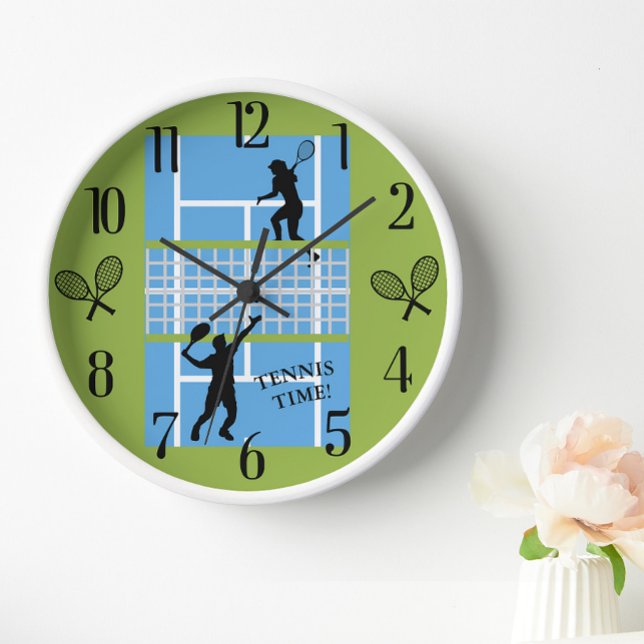 Horloge Joueurs De Tennis Lover Court (Créateur téléchargé)