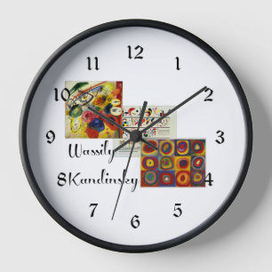 Horloge Kandinsky - Collage de son oeuvre