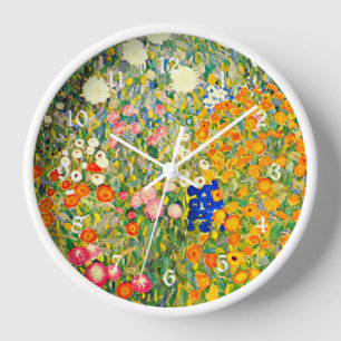 Horloge Klimt - Jardin Fleur 1907
