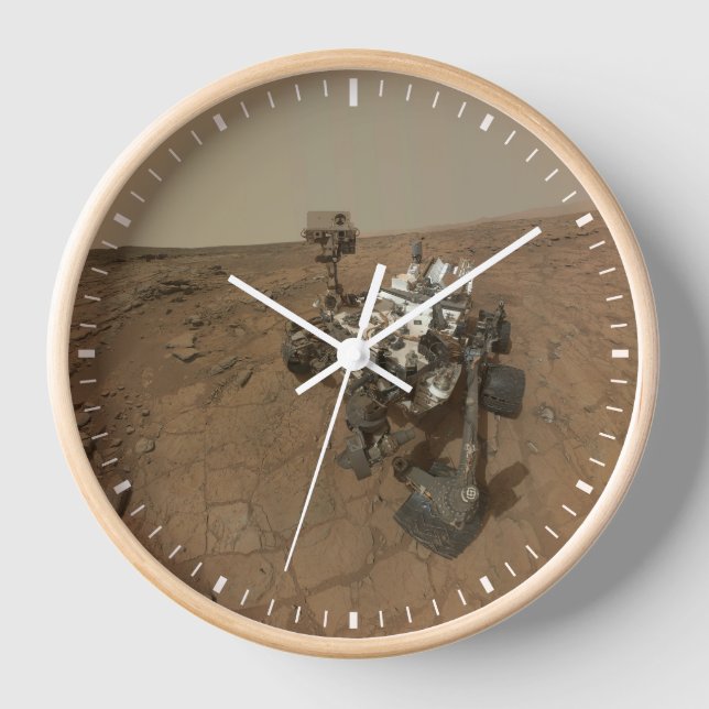 Horloge La Curiosité A Rover Sur La Surface De Mars. (Recto)