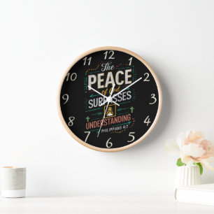 Horloge La paix de Dieu dépasse la compréhension.