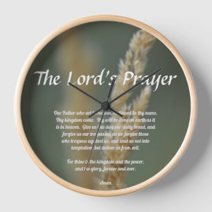 Horloge La prière du Seigneur