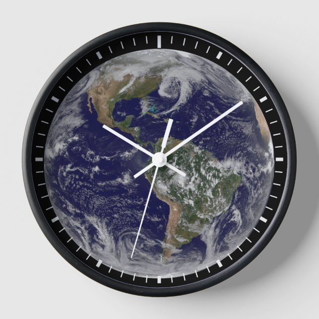 Horloge La Terre Pleine Montre Des Systèmes À Faible Press (Recto)
