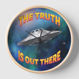 Horloge La vérité est là - Soucoupe volante UFO Galaxy