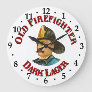 Horloge Lager foncé de vieux pompier victorien