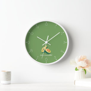 Horloge Laissez-nous humour mignon drôle de calembour